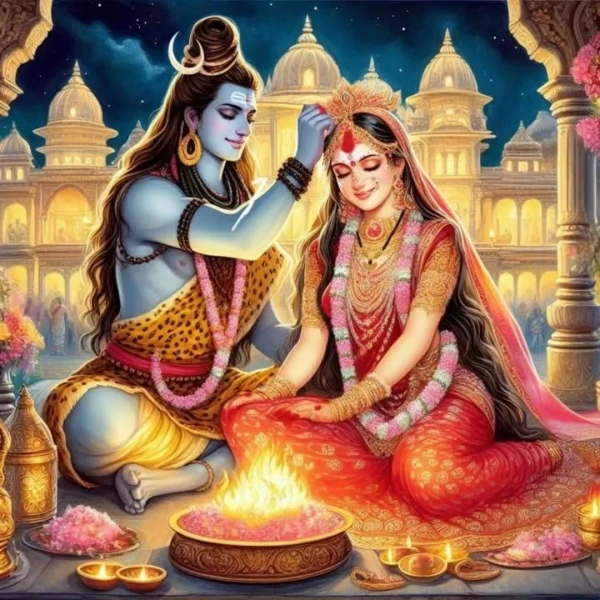 Gauri Shankar Puja – for happy married life