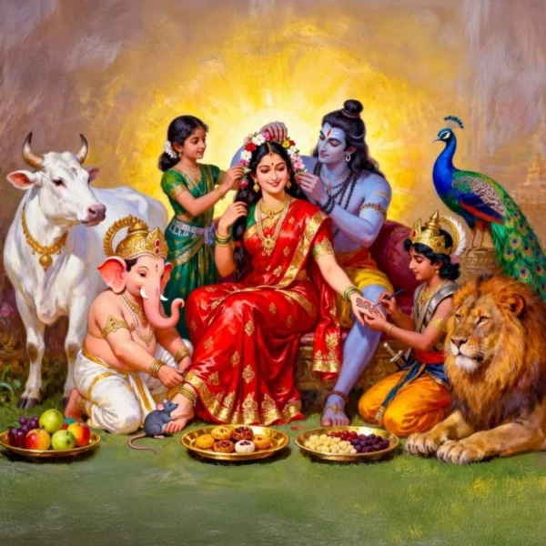 Gauri Shankar Puja – for happy married life